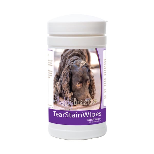 Healthy Breeds American Water Spaniel Tear Stain Wipes, 70PK 840235176213 - main